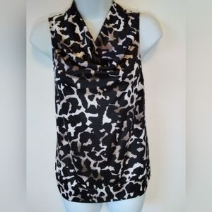 Alfani Petite Women's Sleeveless Leopard Print Blouse